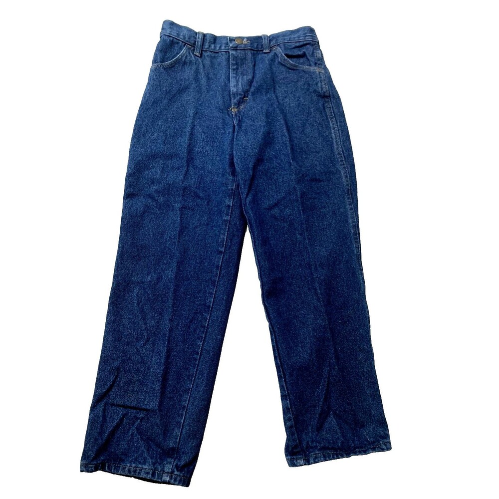 Rustler Jeans Boys 12 Husky Blue Denim Dark Wash